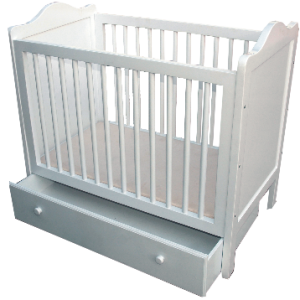 Storage-Wooden-Baby-Cot